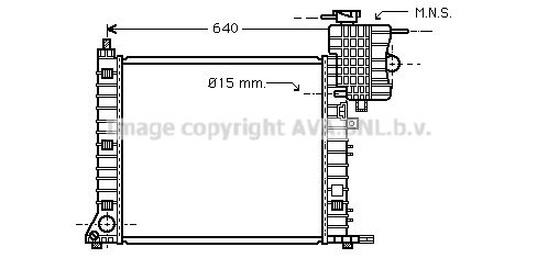 AVA QUALITY COOLING Jäähdytin,moottorin jäähdytys MSA2264